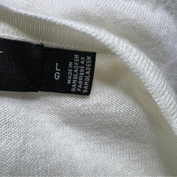 Lauren Ralph Lauren Cream Beige Button Up Cardigan Short Sleeve Sweater Size L - Picture 9 of 10